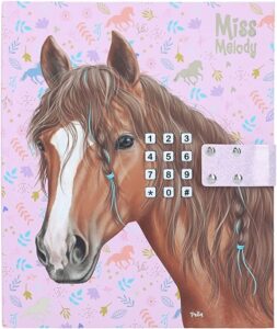 Mädchen Tagebuch mit Pferdemotiv