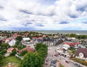 Blick vom Leuchtturm in Jaroslawiec
